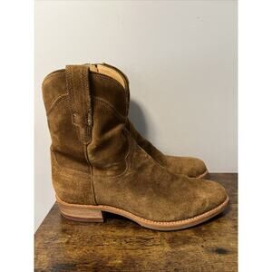 Tecovas Tan Suede Western Boots